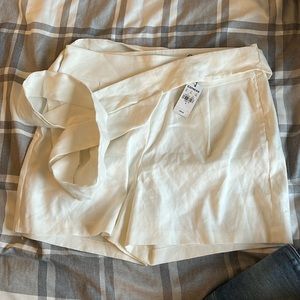 Brand new white express shorts!!